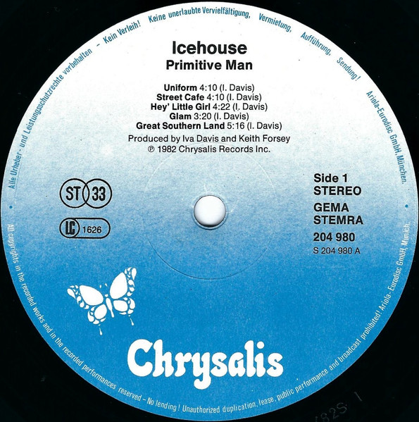 Icehouse, Primitive Man - LP