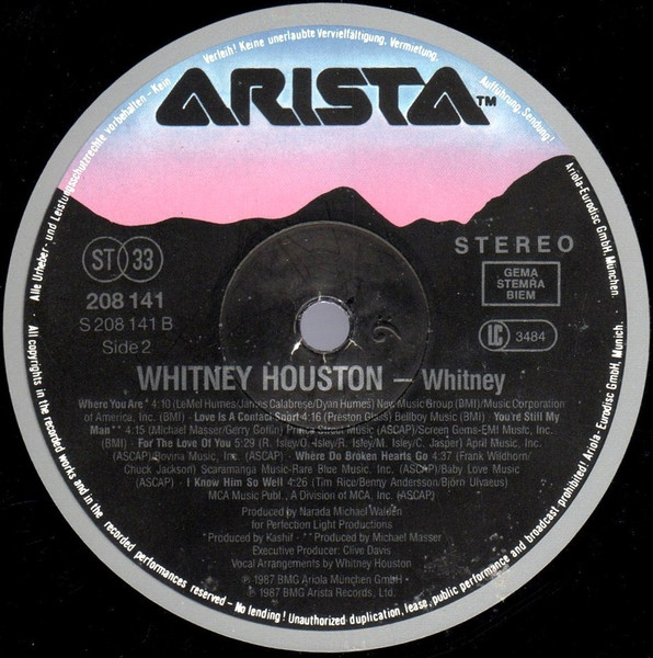 Whitney Houston, Whitney - LP