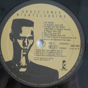 Grace Jones, Nightclubbing - LP: imagen 4