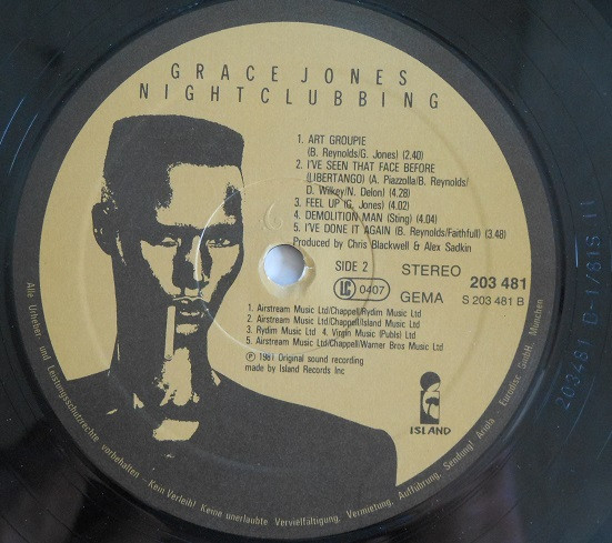 Grace Jones, Nightclubbing - LP