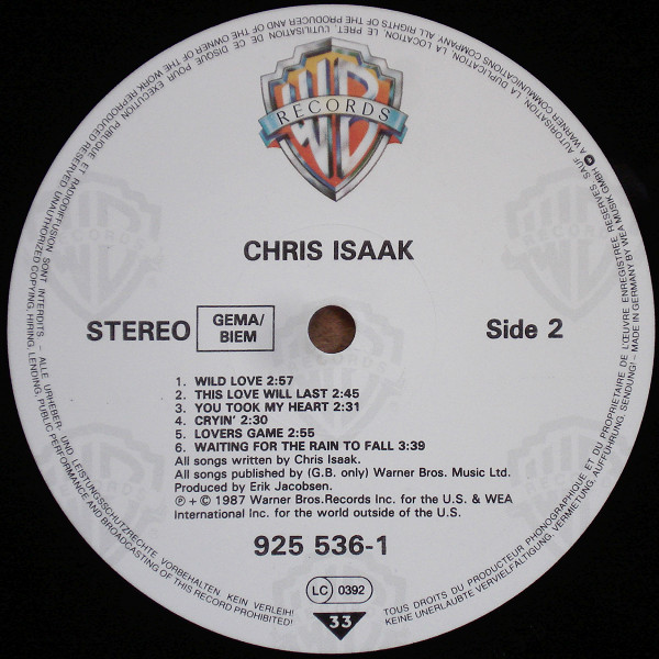 Chris Isaak, Chris Isaak - LP