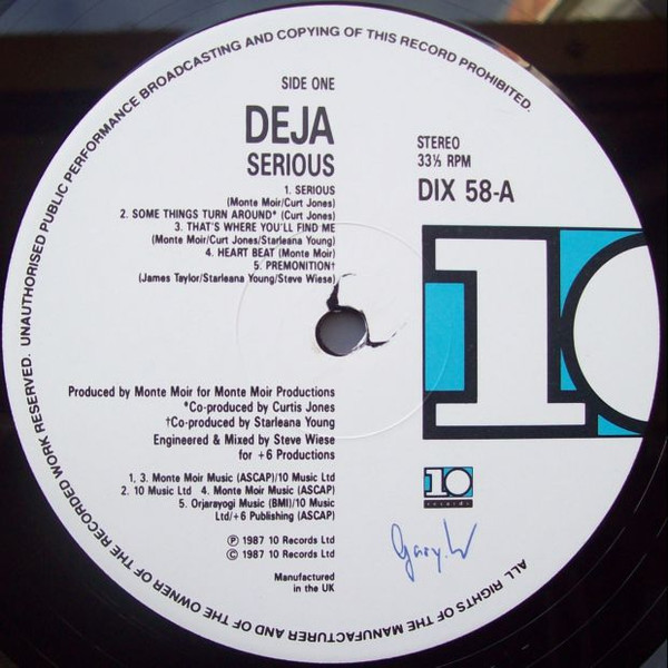 Déjà, Serious - LP Album Stereo