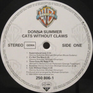 Donna Summer, Cats Without Claws - LP: imagen 3