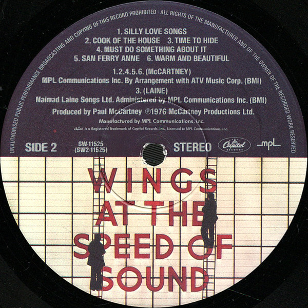 Wings, Wings At The Speed Of Sound - LP