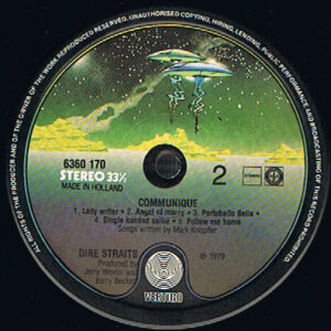 Dire Straits, Communiqué - LP: imagen 4