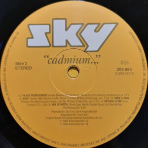 Sky, Cadmium - LP Album Stereo: imagen 4