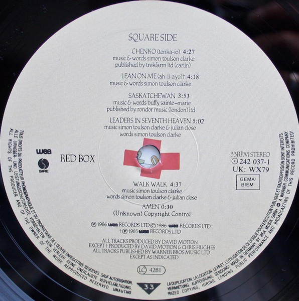 Red Box, The Circle & The Square - LP