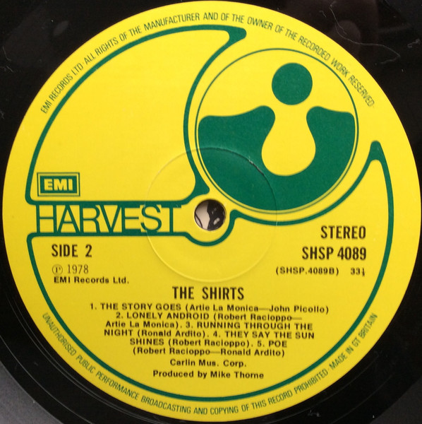 The Shirts, The Shirts - LP