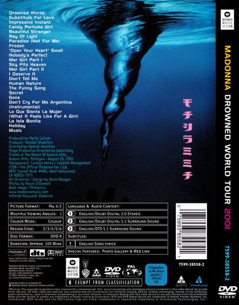 Madonna, Drowned World Tour 2001 - LP