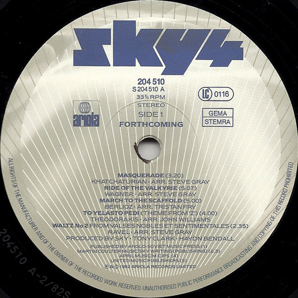 Sky, Sky 4 Forthcoming - LP