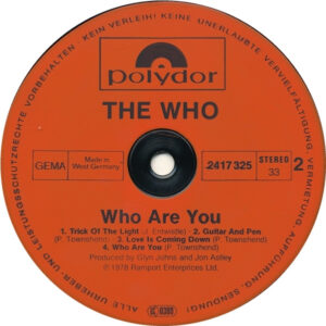 The Who, Who Are You - LP: imagen 4