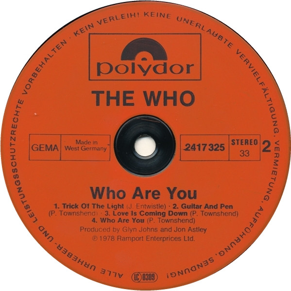 The Who, Who Are You - LP