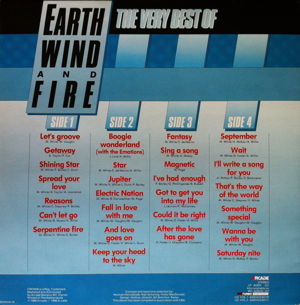 Earth, Wind & Fire, The Very Best Of Earth Wind And Fire - LP