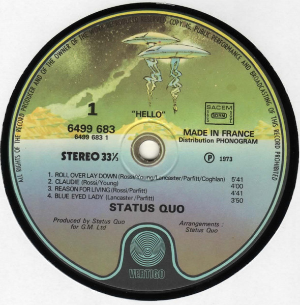 Status Quo, Hello! - LP