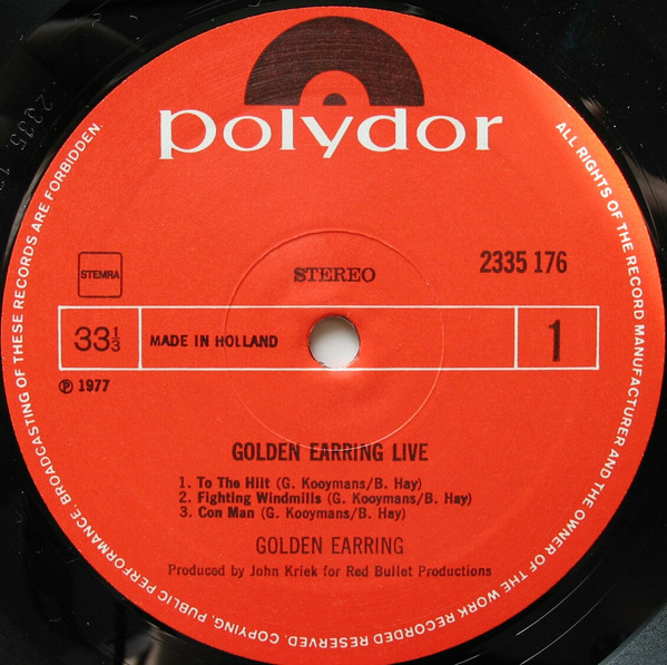 Golden Earring, Live - LP