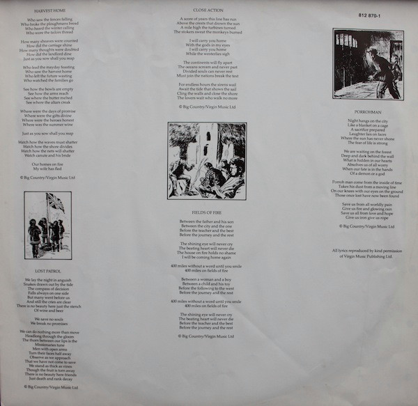 Big Country, The Crossing - LP