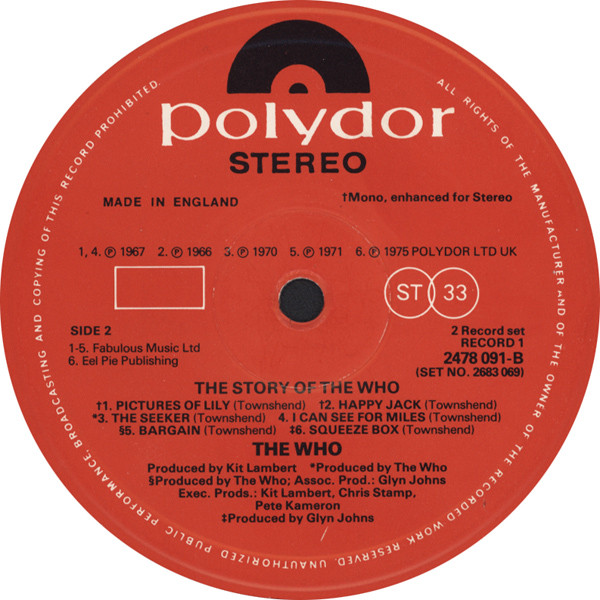 The Who, The Story Of The Who - LP