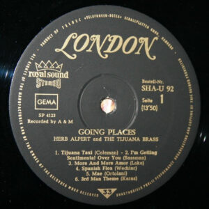 Herb Alpert & The Tijuana Brass, !!Going Places!! - LP: imagen 3