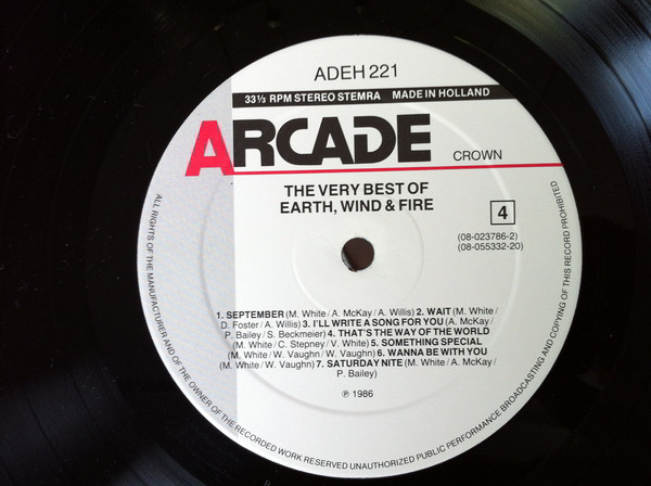 Earth, Wind & Fire, The Very Best Of Earth Wind And Fire - LP