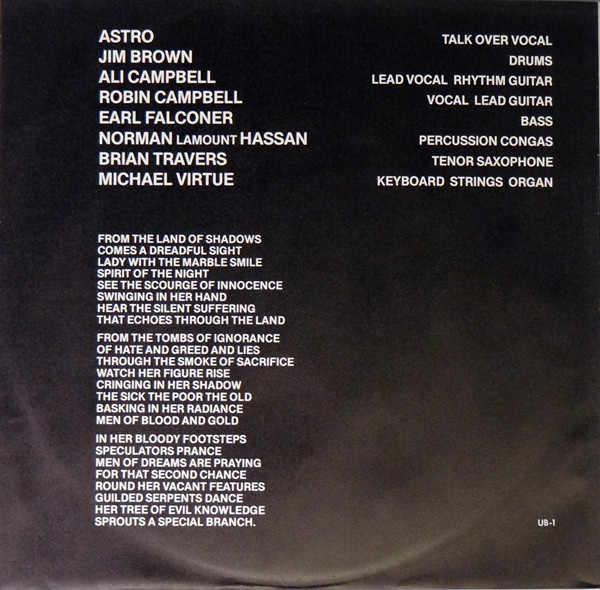 UB40, Signing Off - LP