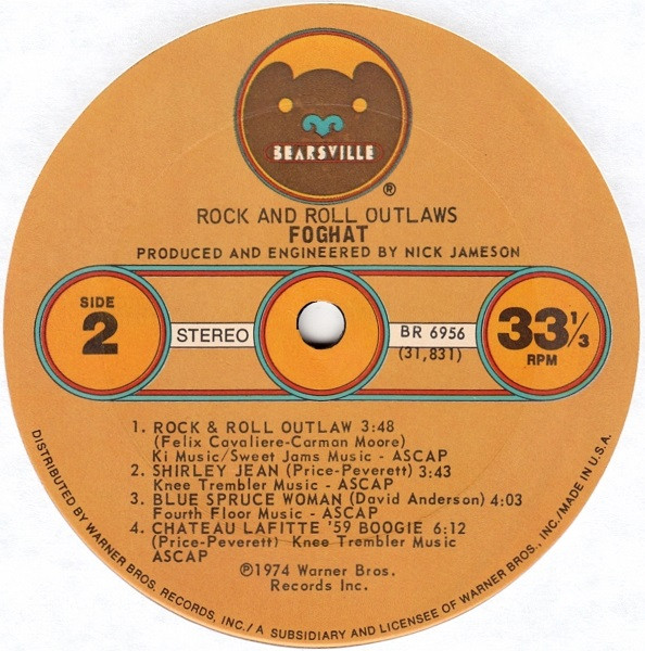 Foghat, Rock And Roll Outlaws - LP