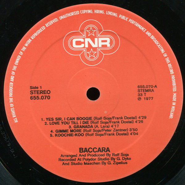 Baccara, Baccara - LP Album Stereo