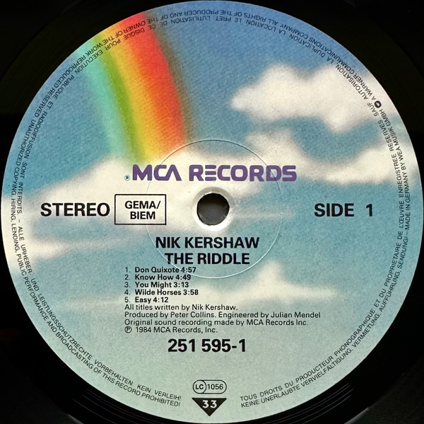 Nik Kershaw, The Riddle - LP