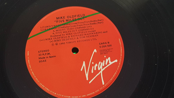 Mike Oldfield, Five Miles Out - LP