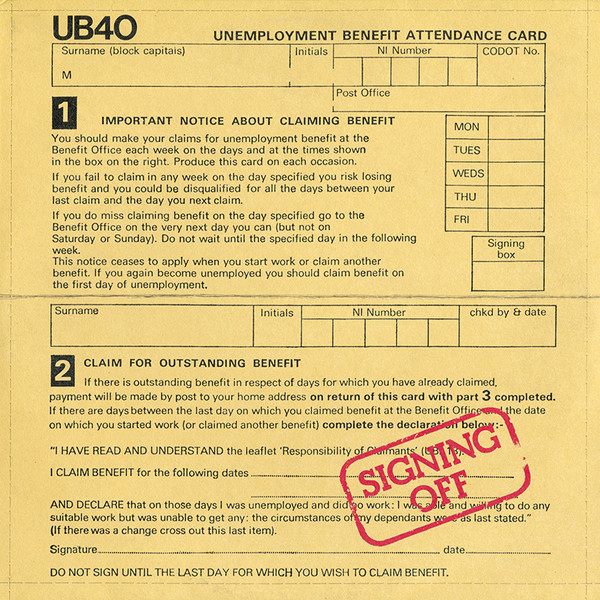 UB40, Signing Off - LP
