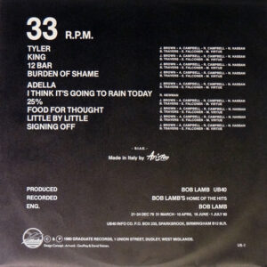 UB40, Signing Off - LP: imagen 7