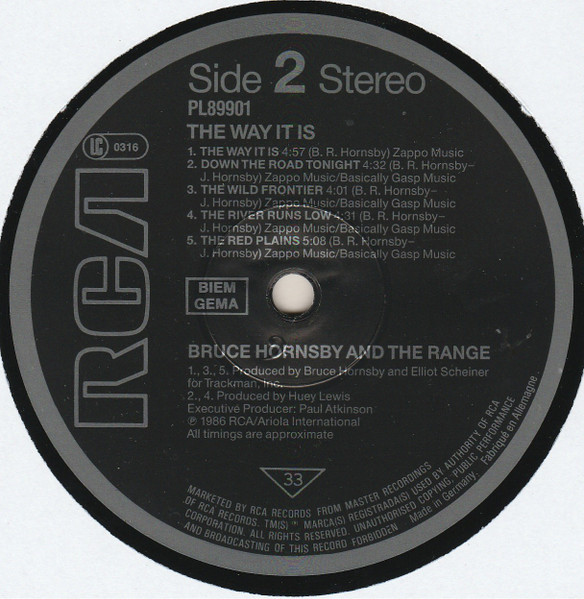Bruce Hornsby And The Range, The Way It Is - LP