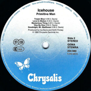 Icehouse, Primitive Man - LP: imagen 4