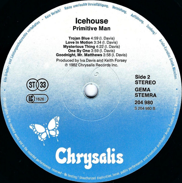 Icehouse, Primitive Man - LP