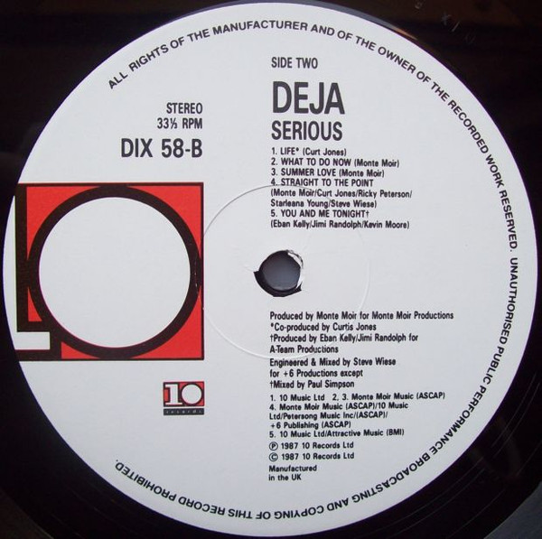 Déjà, Serious - LP Album Stereo