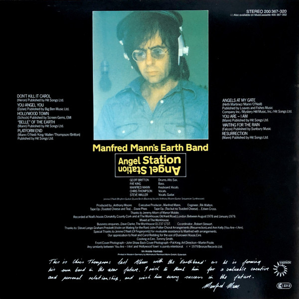 Manfred Mann's Earth Band, Angel Station - LP