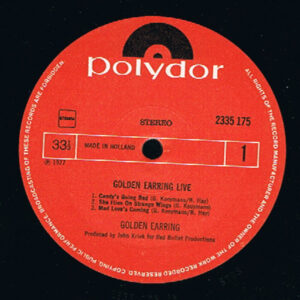 Golden Earring, Live - LP: imagen 6