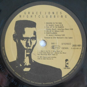 Grace Jones, Nightclubbing - LP: imagen 3