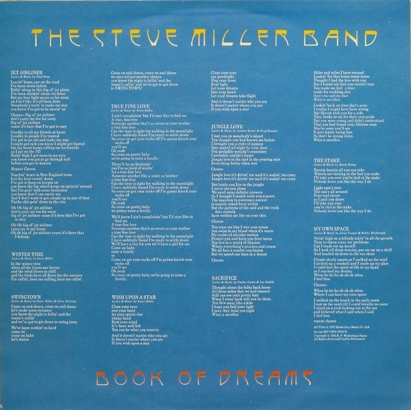 Steve Miller Band, Book Of Dreams - LP