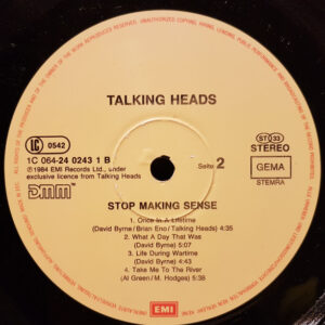 Talking Heads, Stop Making Sense - LP: imagen 4