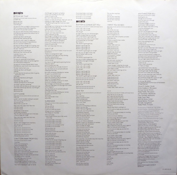 Miami Sound Machine, Anything For You - LP