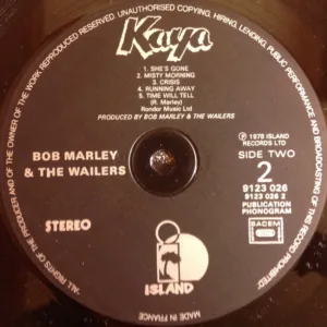Bob Marley & The Wailers, Kaya - LP: imagen 4