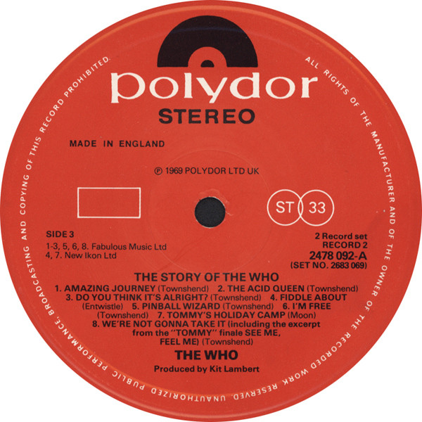 The Who, The Story Of The Who - LP