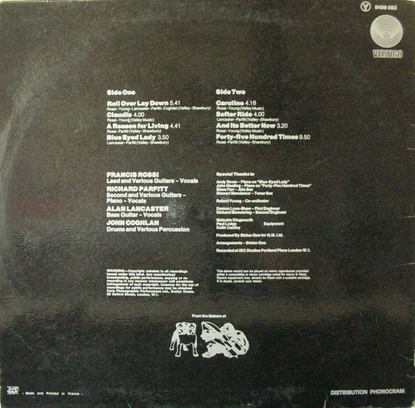 Status Quo, Hello! - LP
