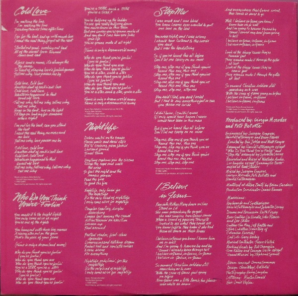 Donna Summer, The Wanderer - LP