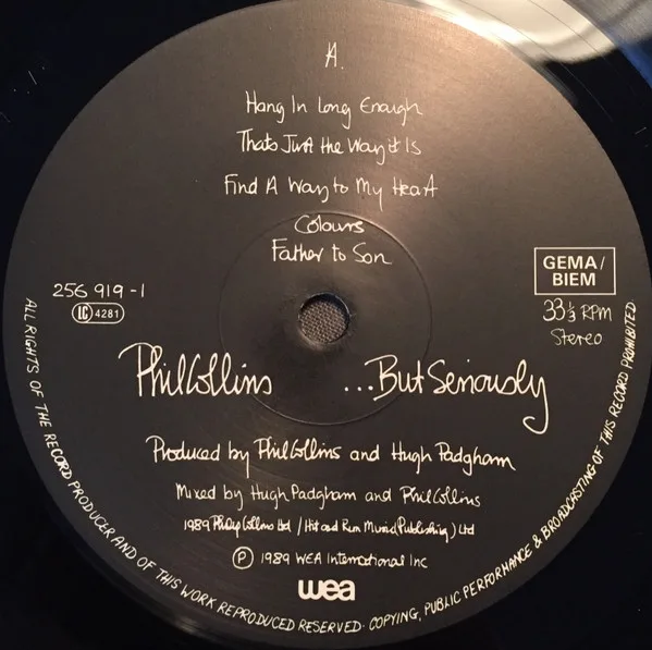 Phil Collins, ...But Seriously - LP