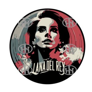 Lana del Rey-3 Slipmats personalizado para Djing