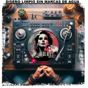 Lana del Rey-3 Slipmats personalizado para Djing: imagen 3