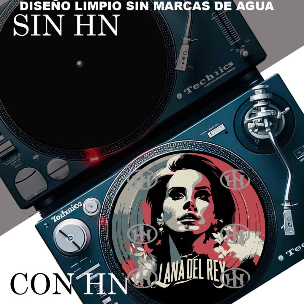 Lana del Rey-3 Slipmats personalizado para Djing