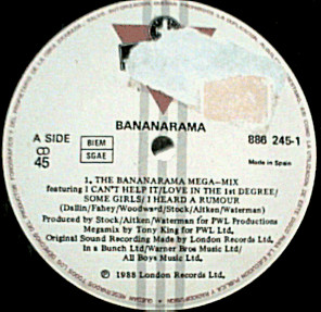 Bananarama, The Bananarama Mega-Mix - Maxi Singles