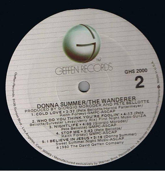 Donna Summer, The Wanderer - LP